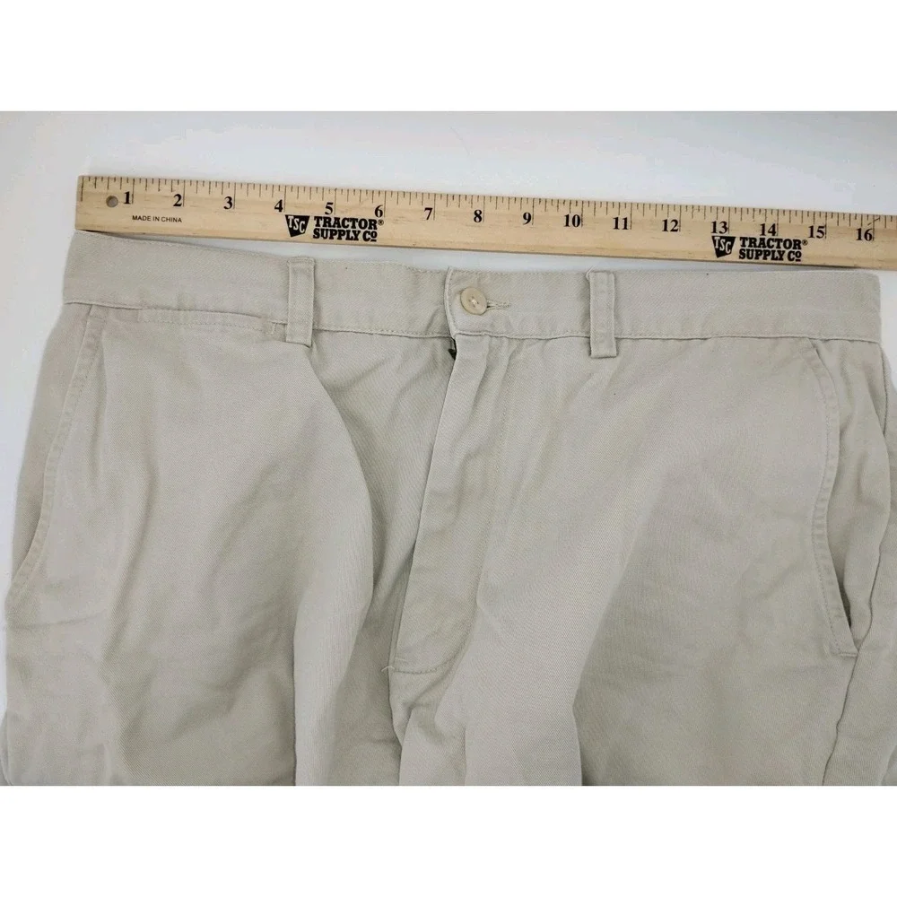 Polo by Ralph Lauren Prospect Short Mens 32 Khaki Tan Flat Front 9in Inseam